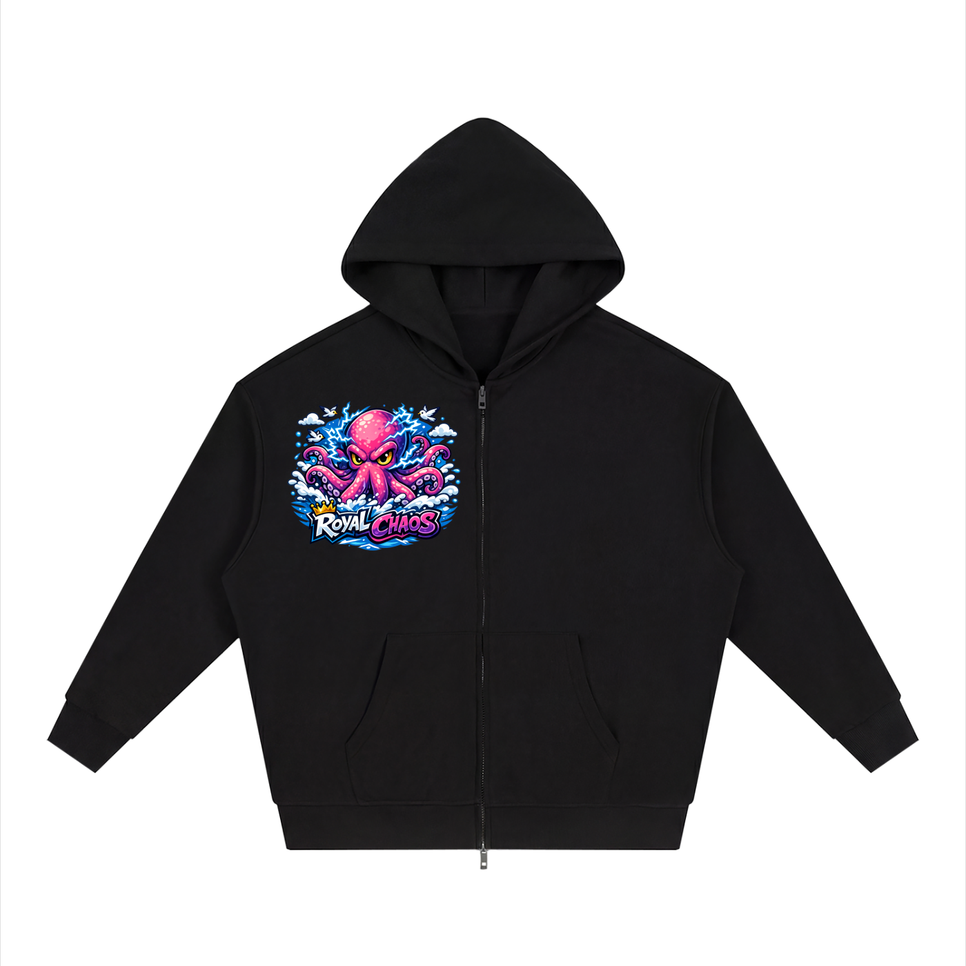 Royal Chaos Custom Full Zip Hoodie