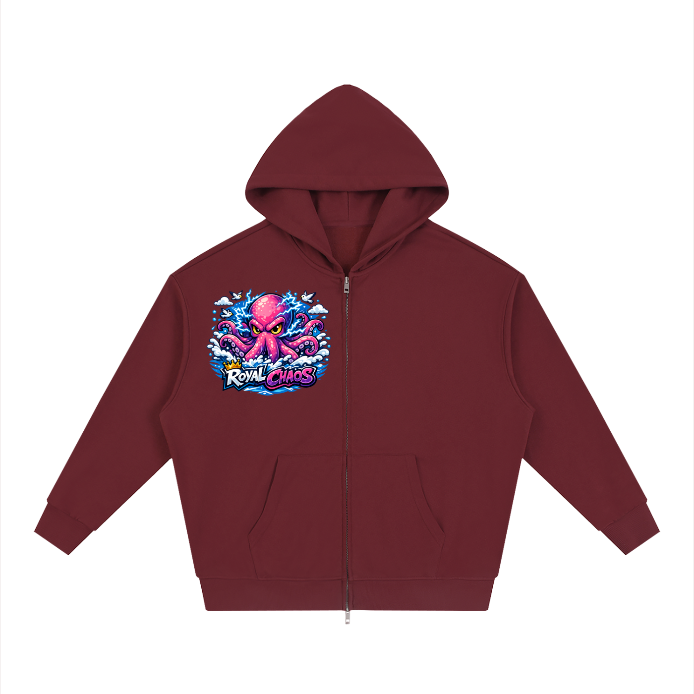 Royal Chaos Custom Full Zip Hoodie