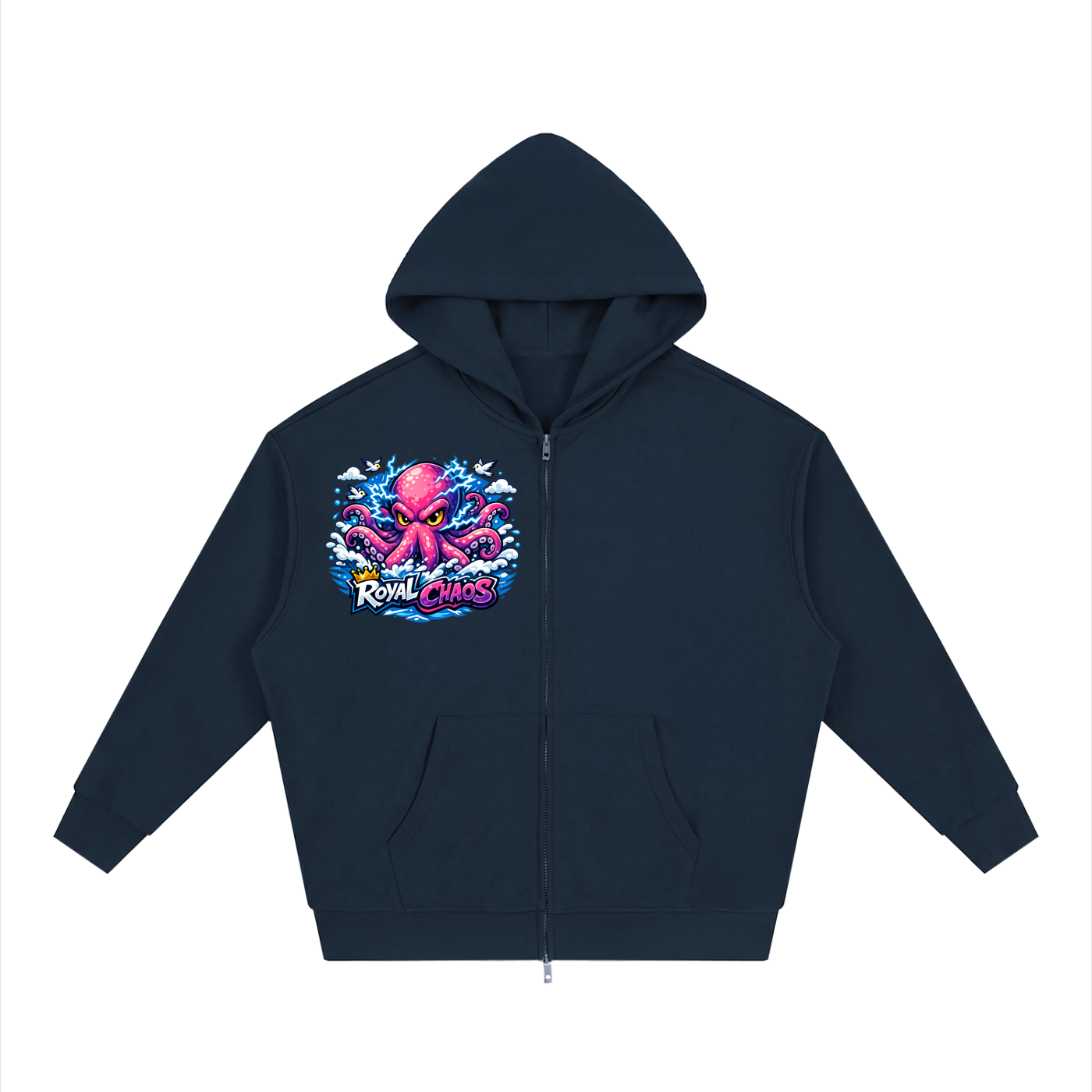 Royal Chaos Custom Full Zip Hoodie