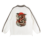 Royal Chaos striped dragon shirt