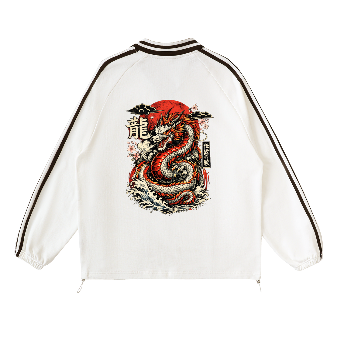 Royal Chaos striped dragon shirt