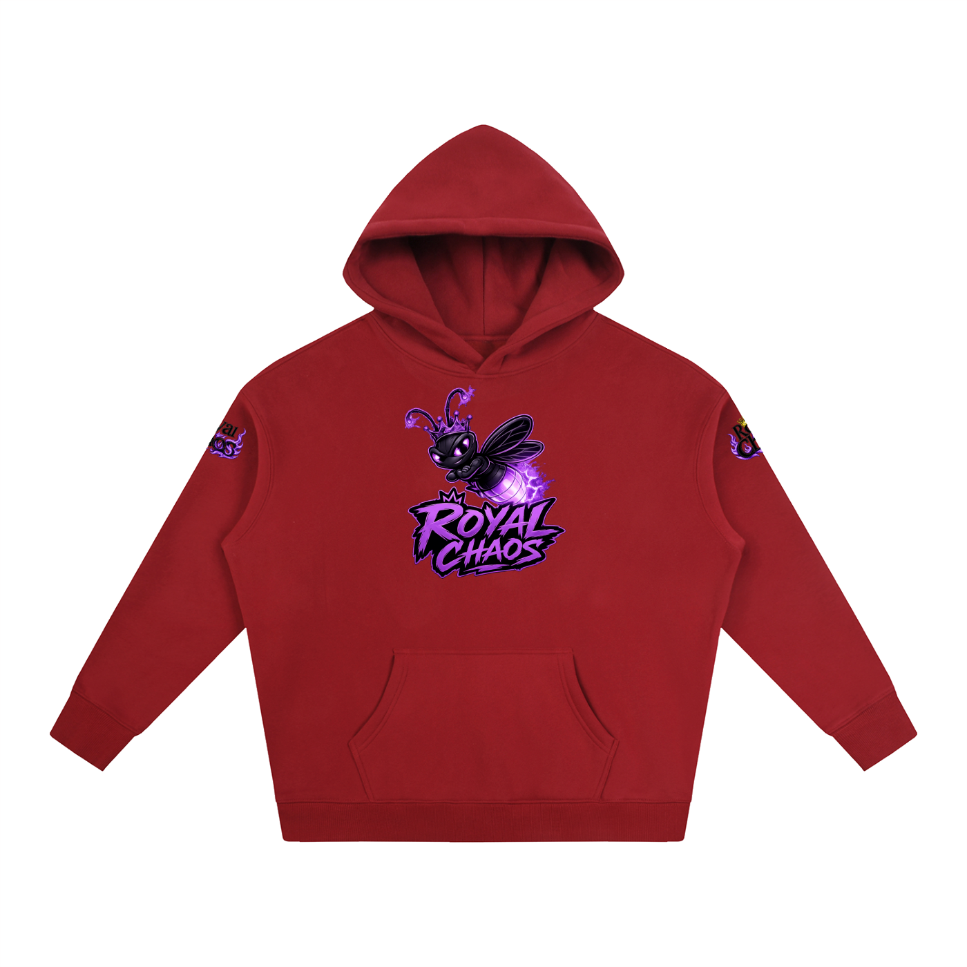 Custom Royal FireFly Oversize  Hoodie