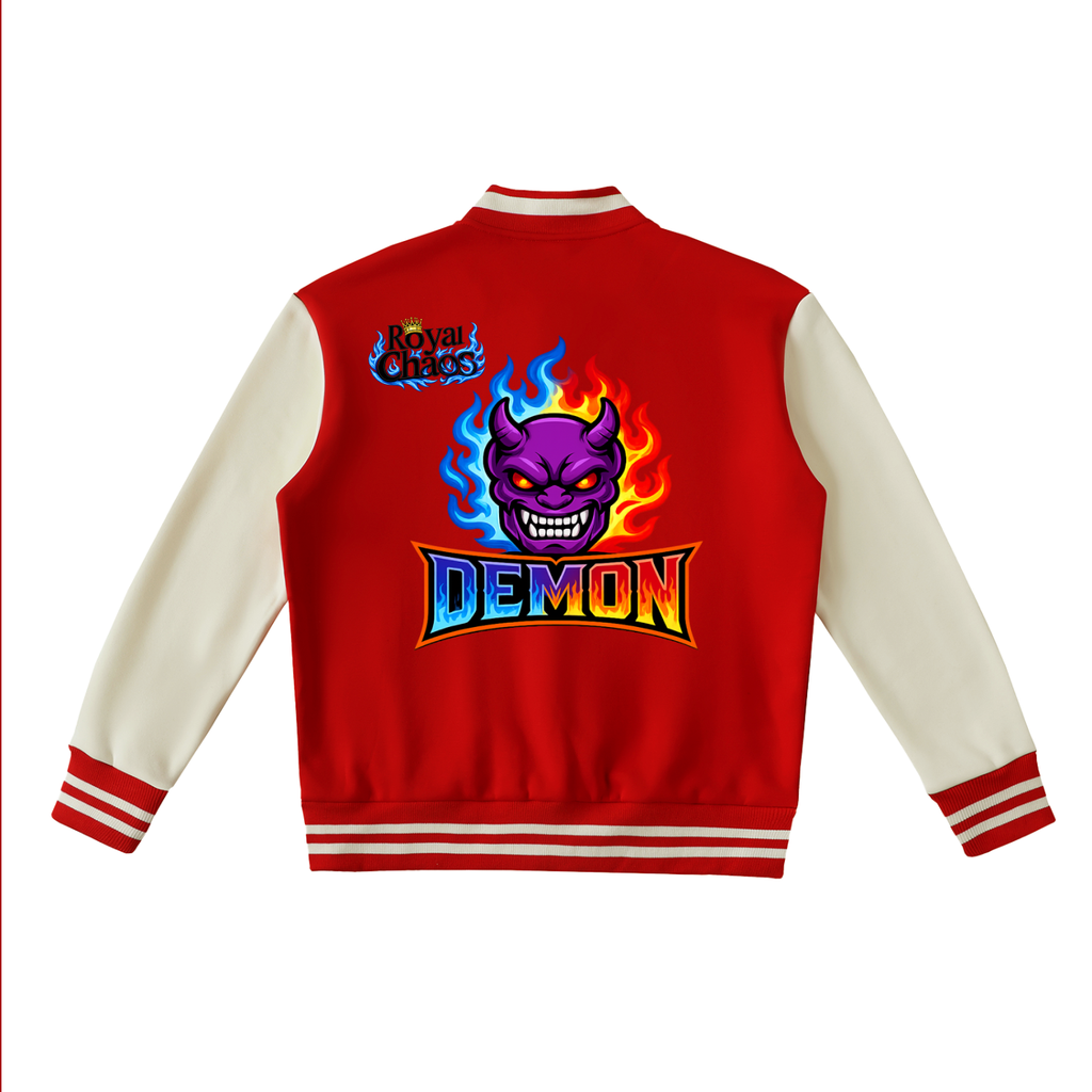 Royal Chaos Custom Fleeced Varsity Jacket