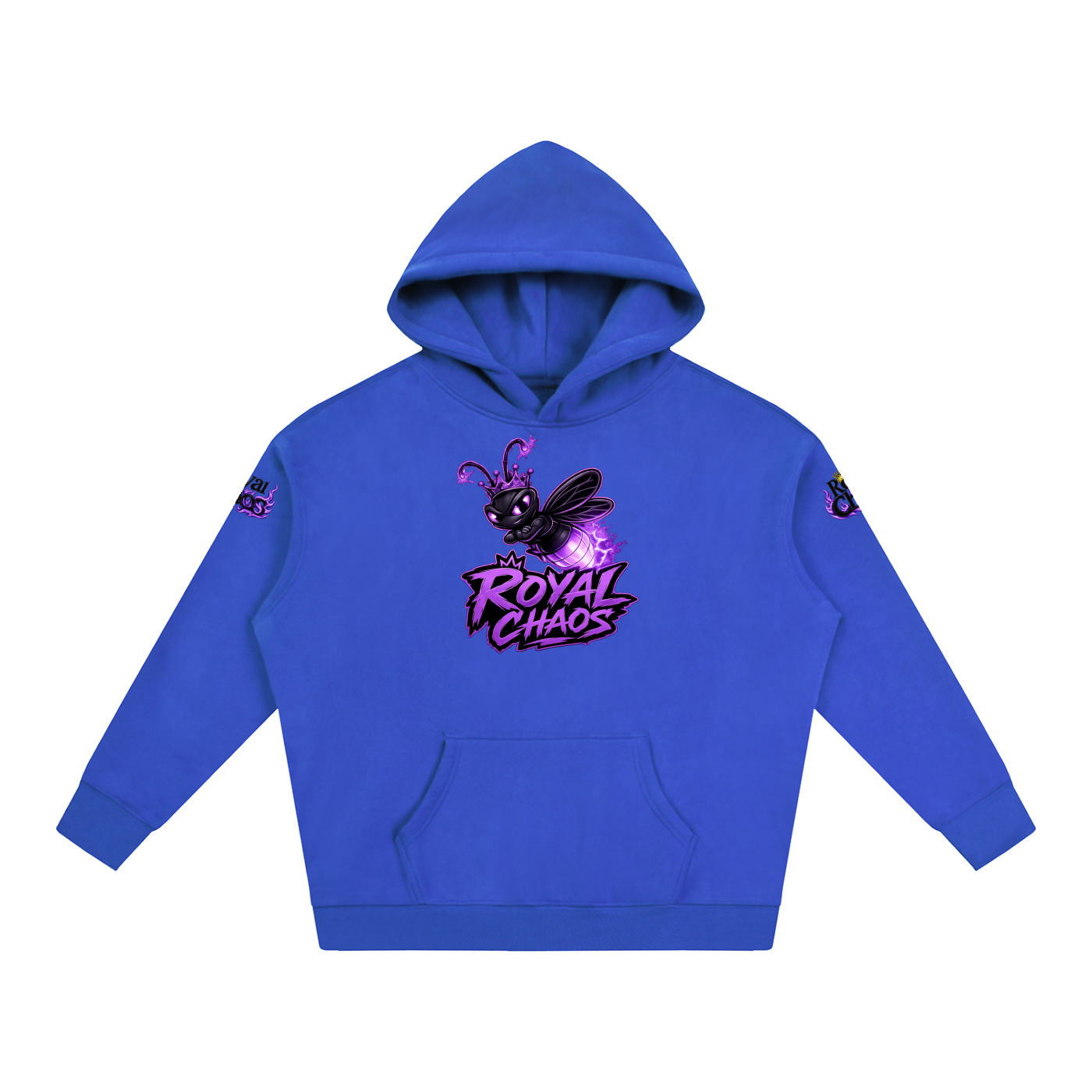 Custom Royal FireFly Oversize  Hoodie