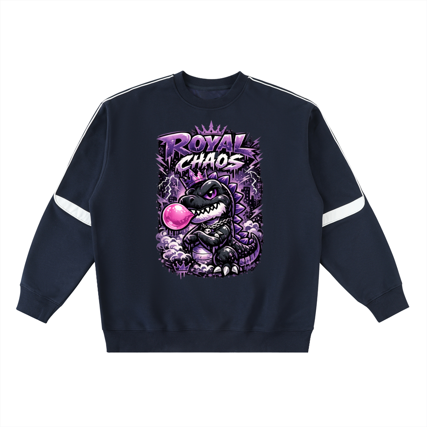 Royal Dino Oversized Taped Sweatshirt