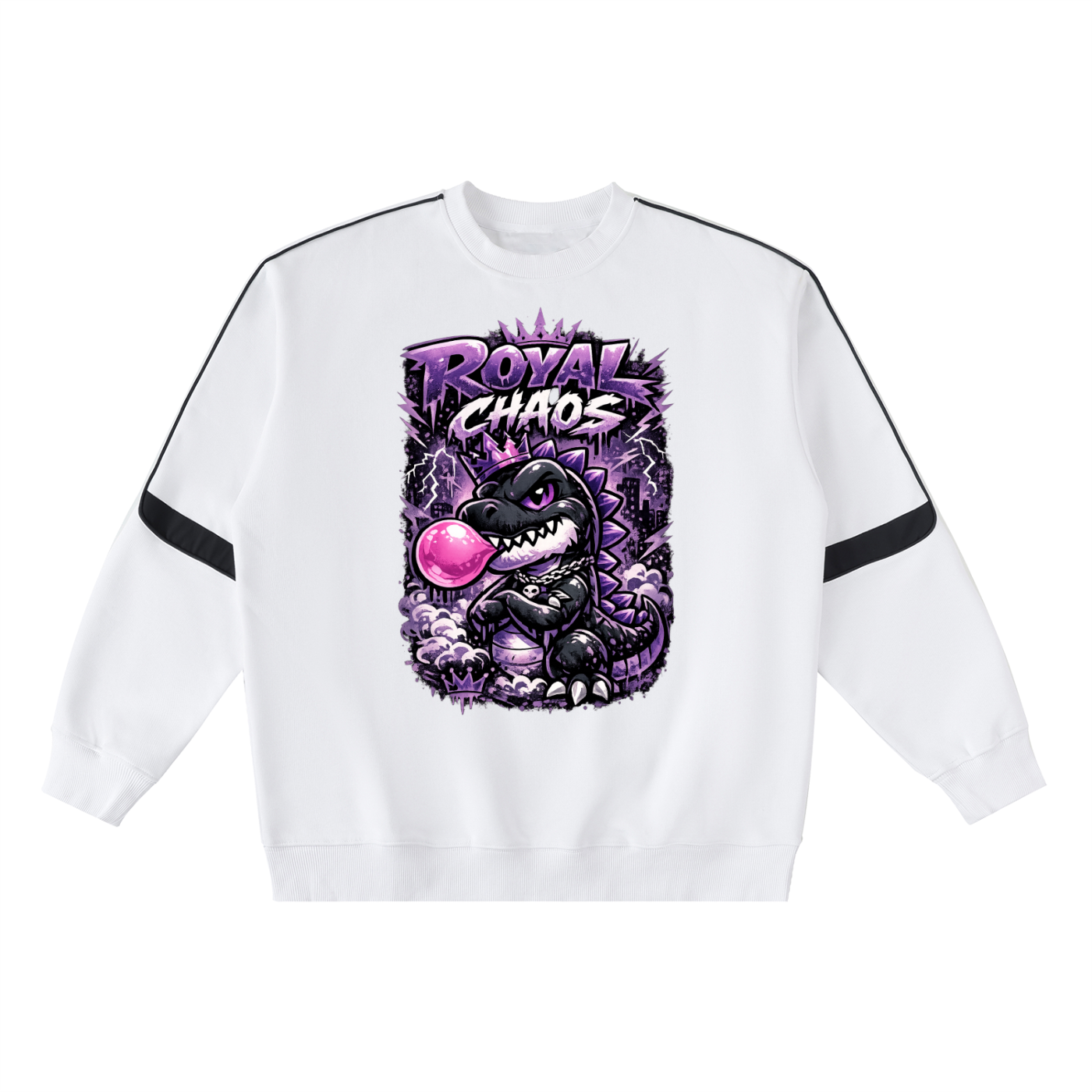 Royal Dino Oversized Taped Sweatshirt