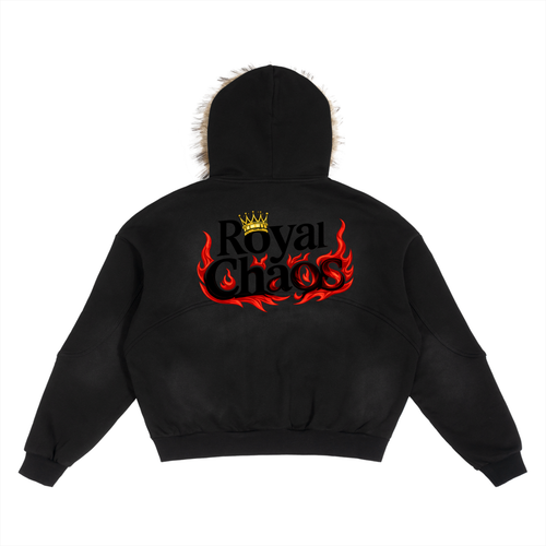 Royal Chaos fur hood jacket