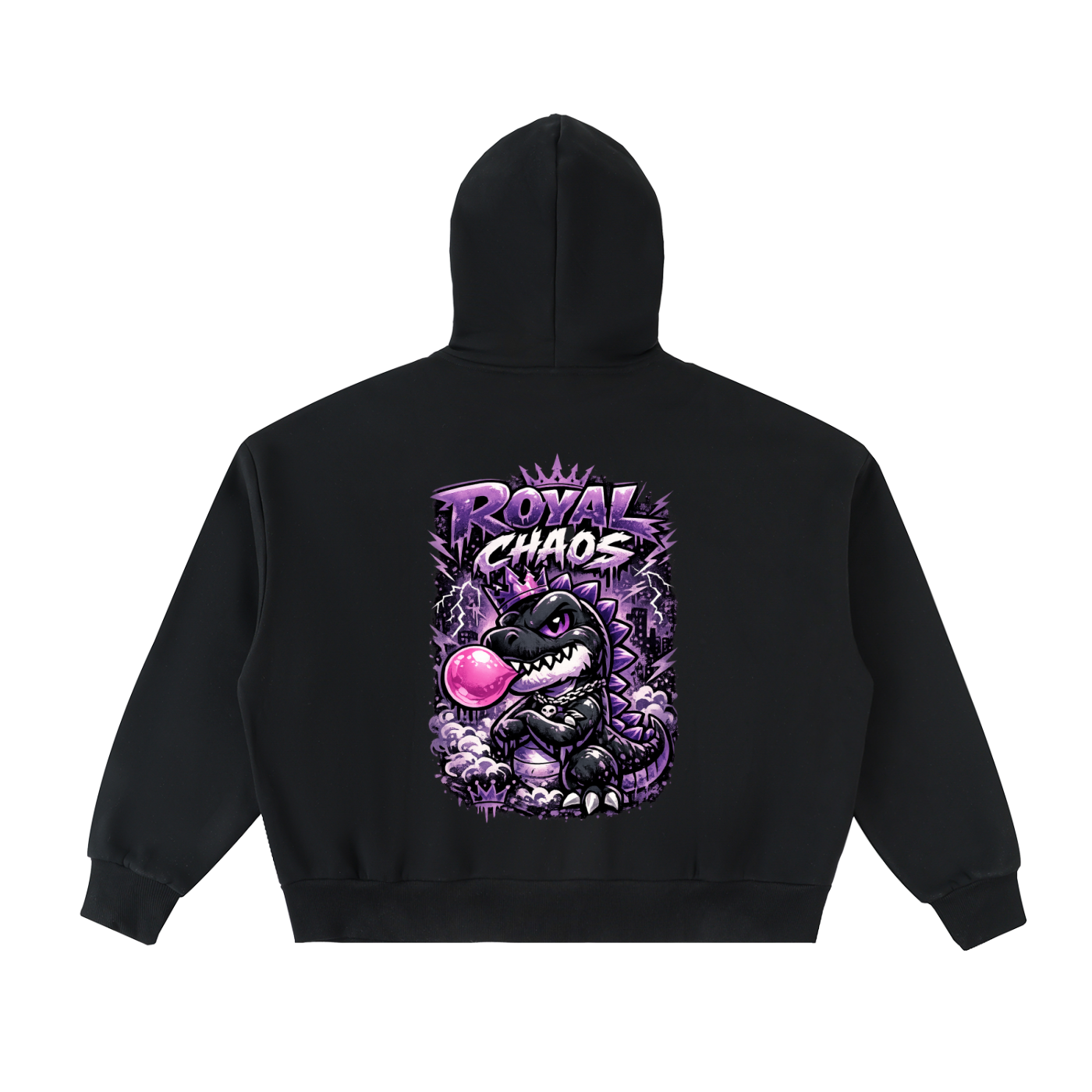 Royal Dino Full-Zip  Hoodie