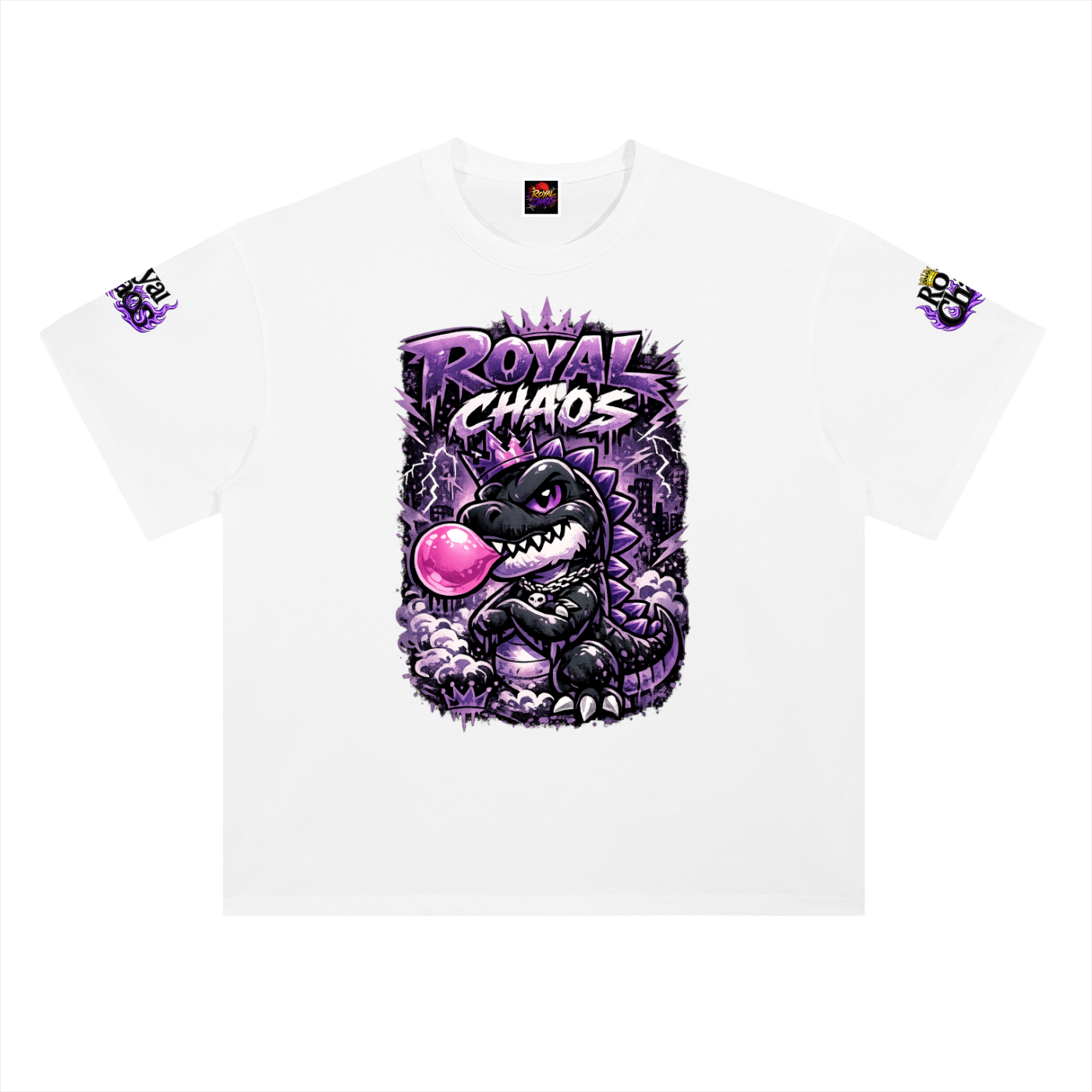 Royal Dino Heavyweight Drop Shoulder T-Shirt