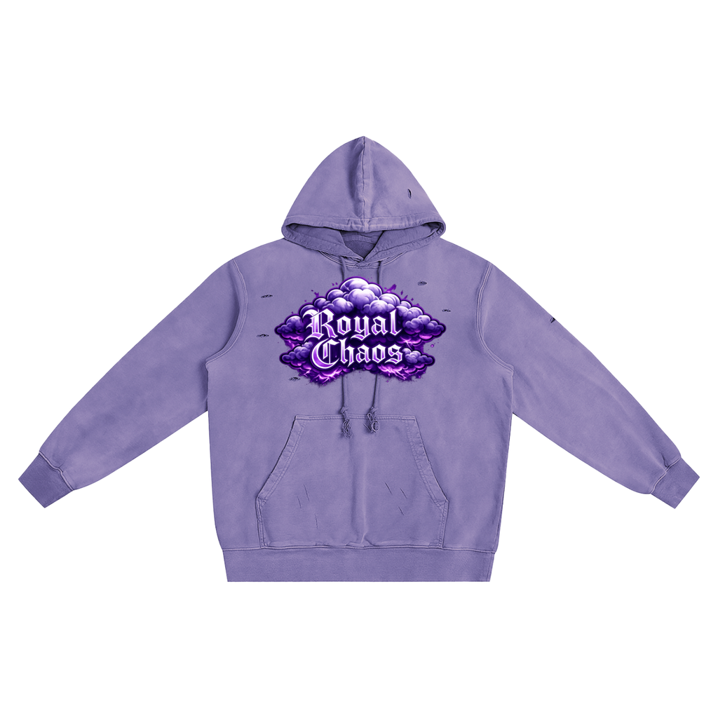 Royal Chaos Custom Distressed Vintage Hoodie