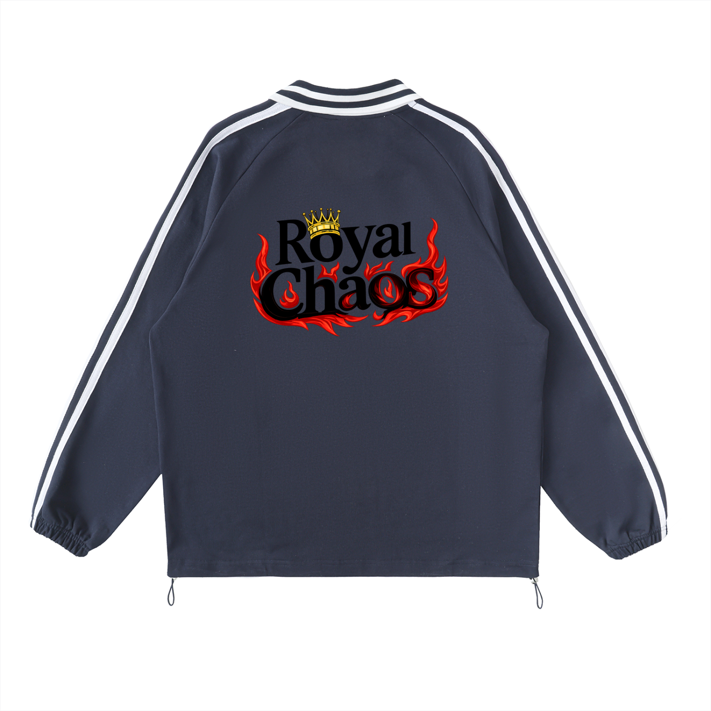 Royal Chaos striped dragon shirt
