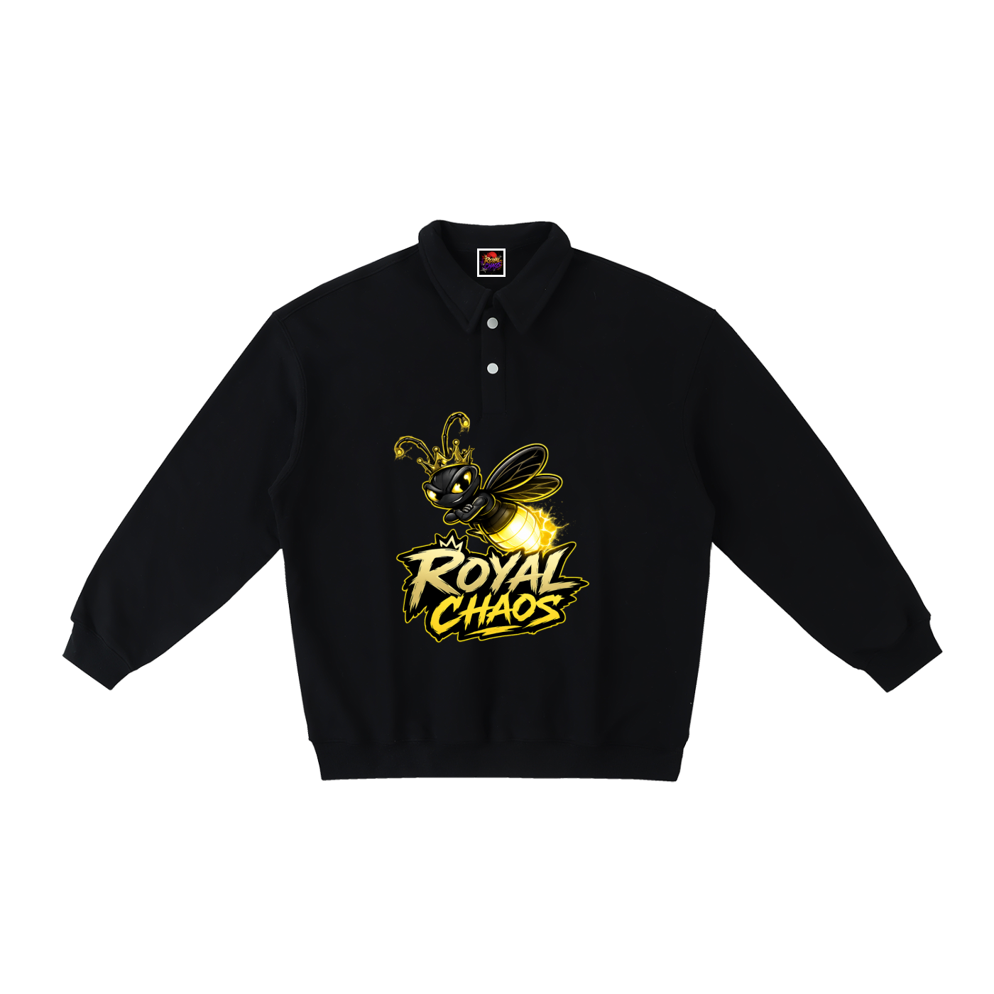Royal FireFly Polo-Collar Sweatshirt
