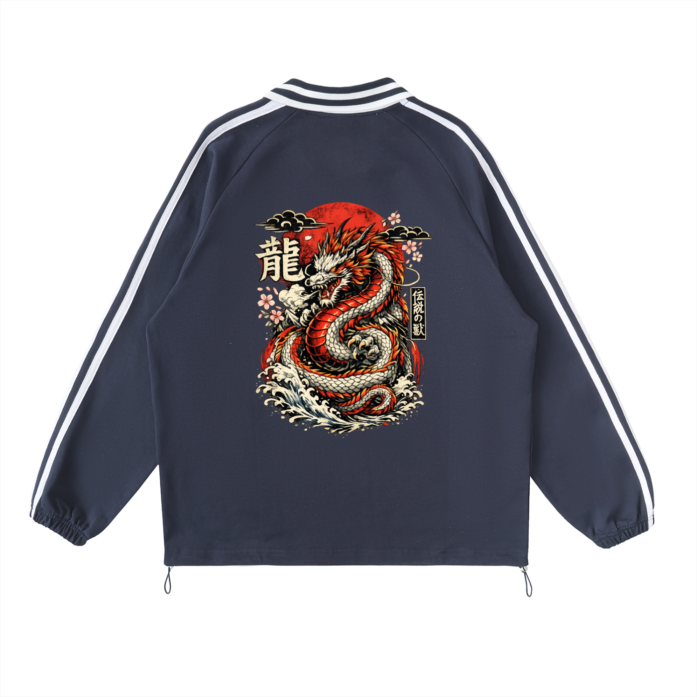 Royal Chaos striped dragon shirt
