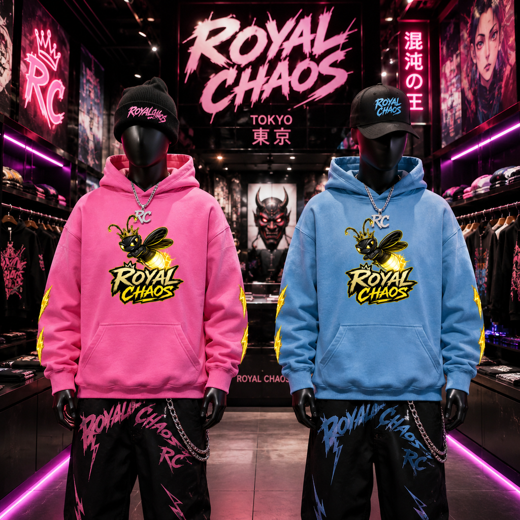 New Royal FireFly Oversized Hoodie