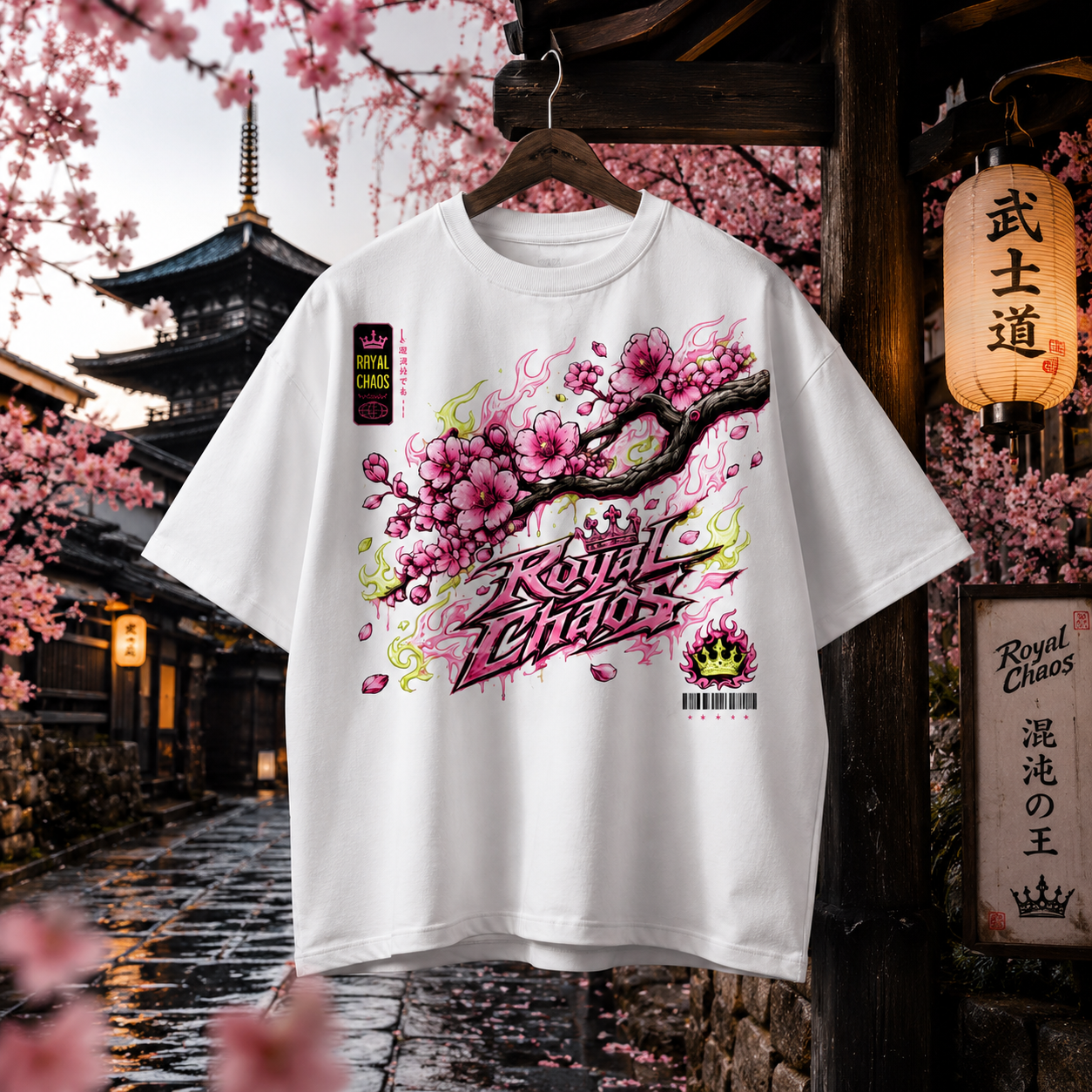 Royal Chaos Custom Oversized Drop Shoulder T-Shirt