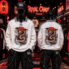 Royal Chaos striped dragon shirt