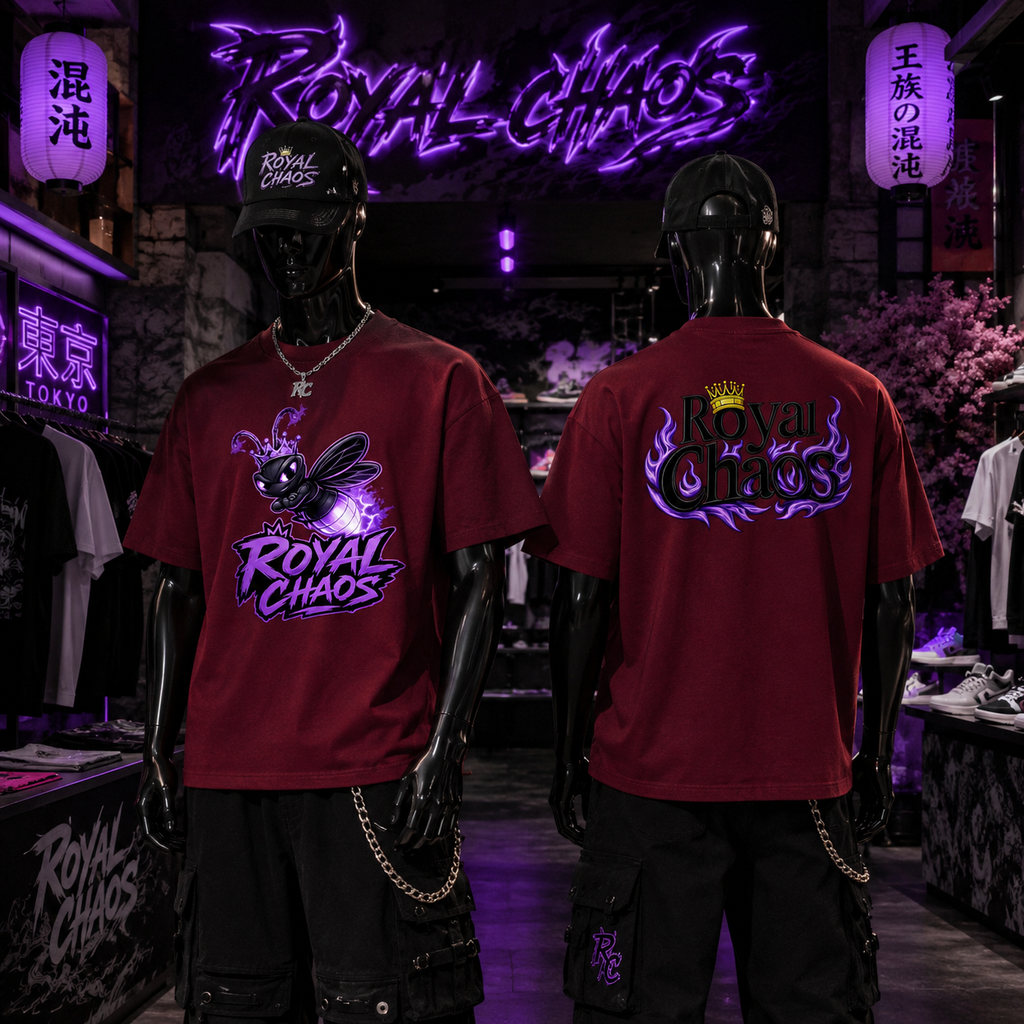 Custom Royal FireFly Oversized T-Shirt