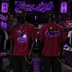 Custom Royal FireFly Oversized T-Shirt