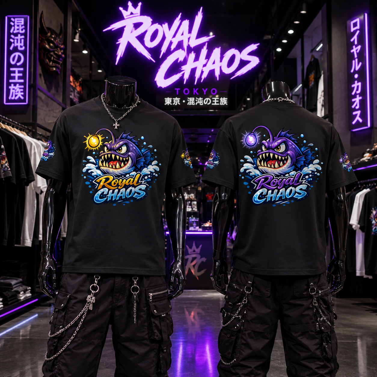 Royal Chaos Custom Drop Shoulder T-Shirt