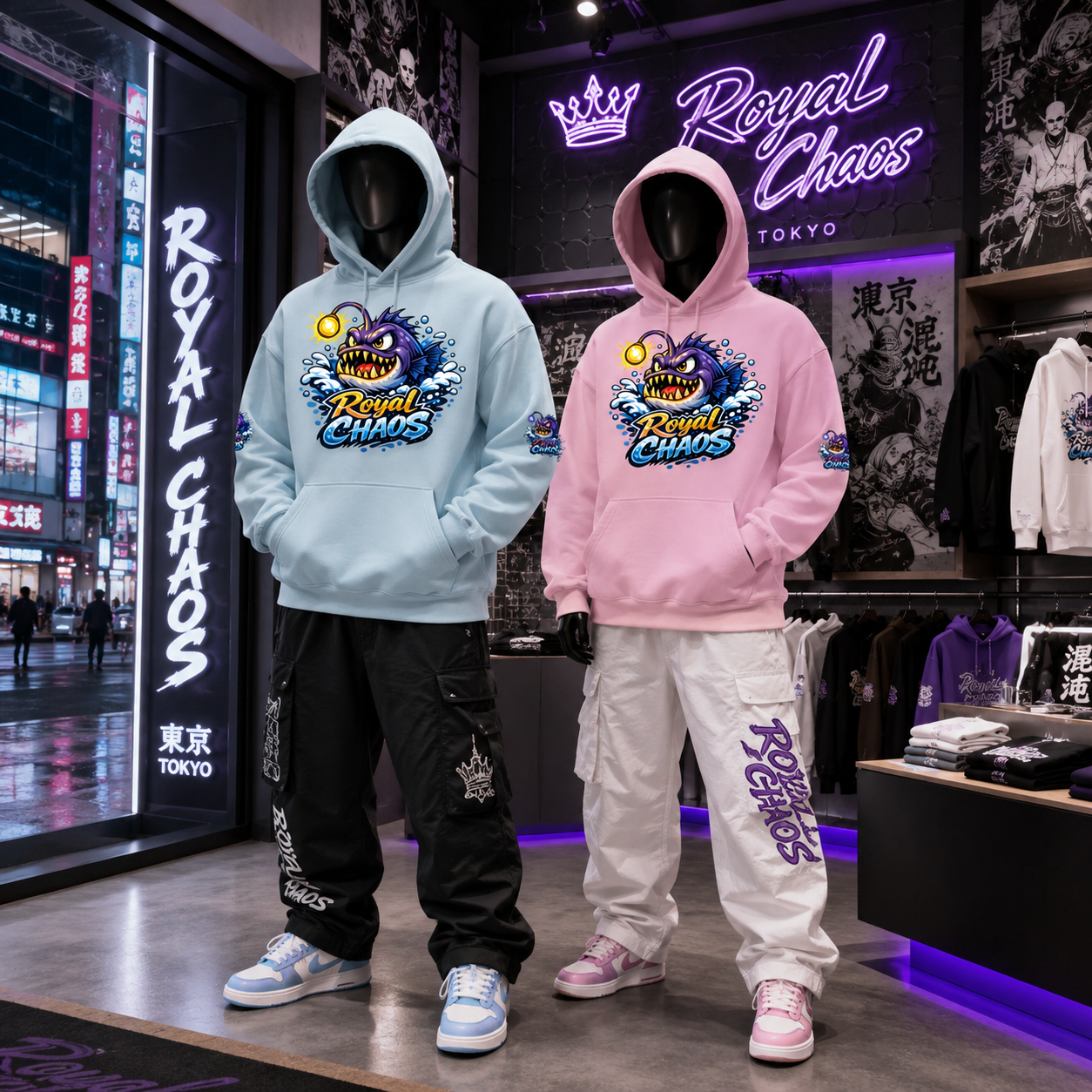Royal Chaos Custom Oversize Hoodie