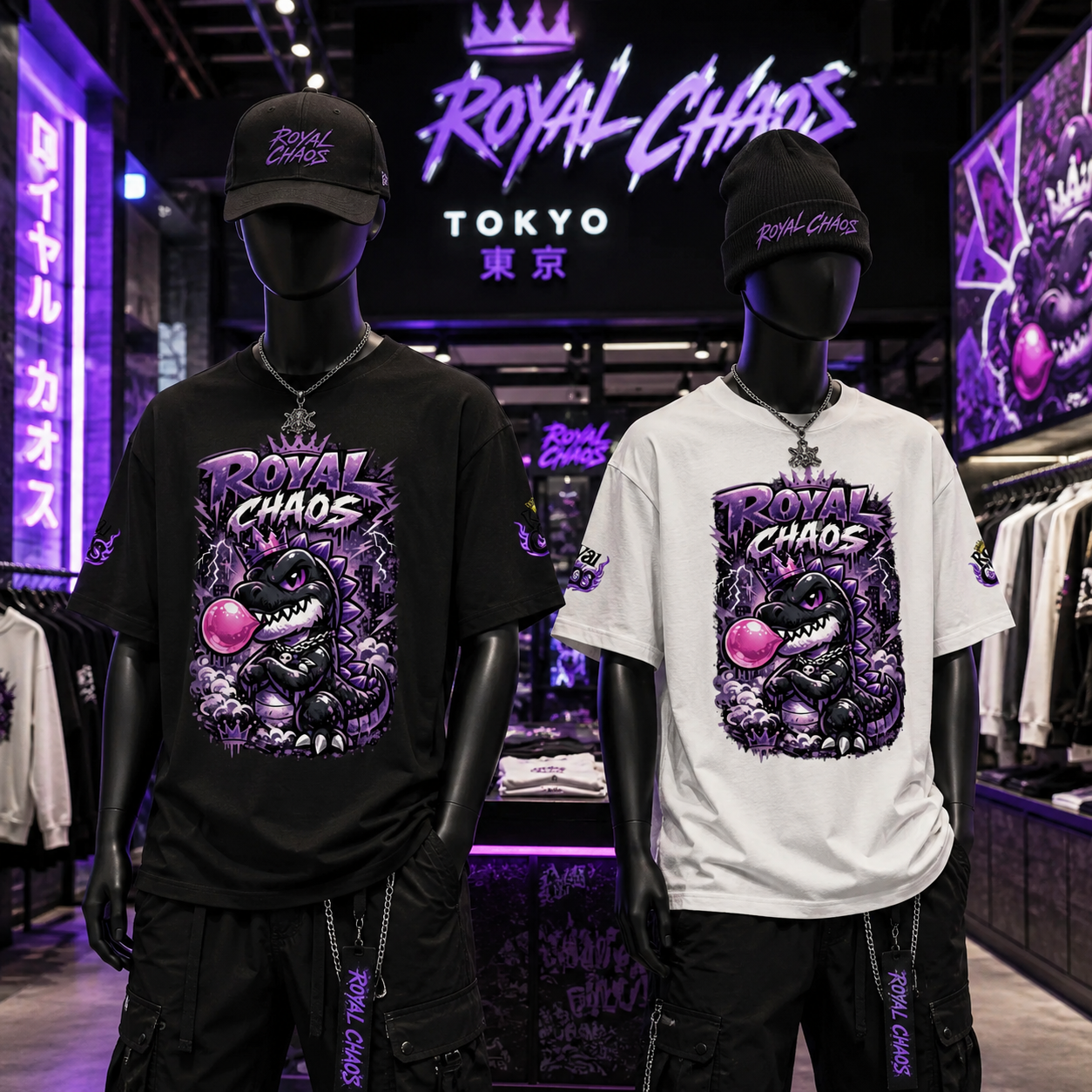 Royal Dino Heavyweight Drop Shoulder T-Shirt