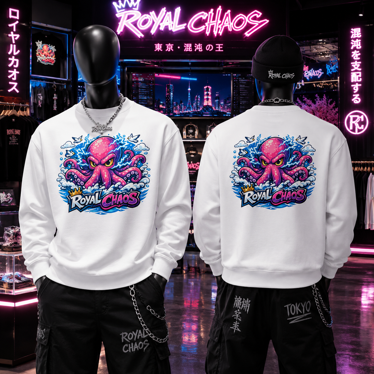 Royal Chaos Custom Fleeced Sweatshirt
