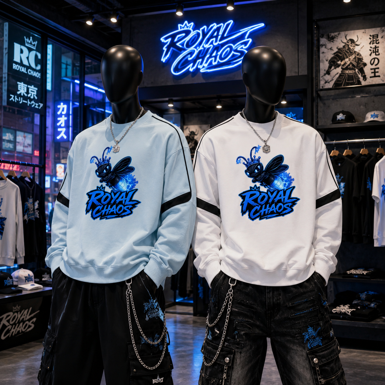 Royal FireFly Custom Taped Sweatshirt