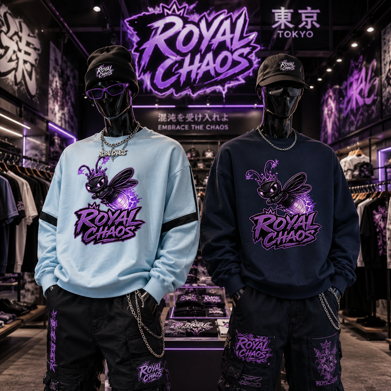 Royal Firefly Custom Taped Sweatshirt