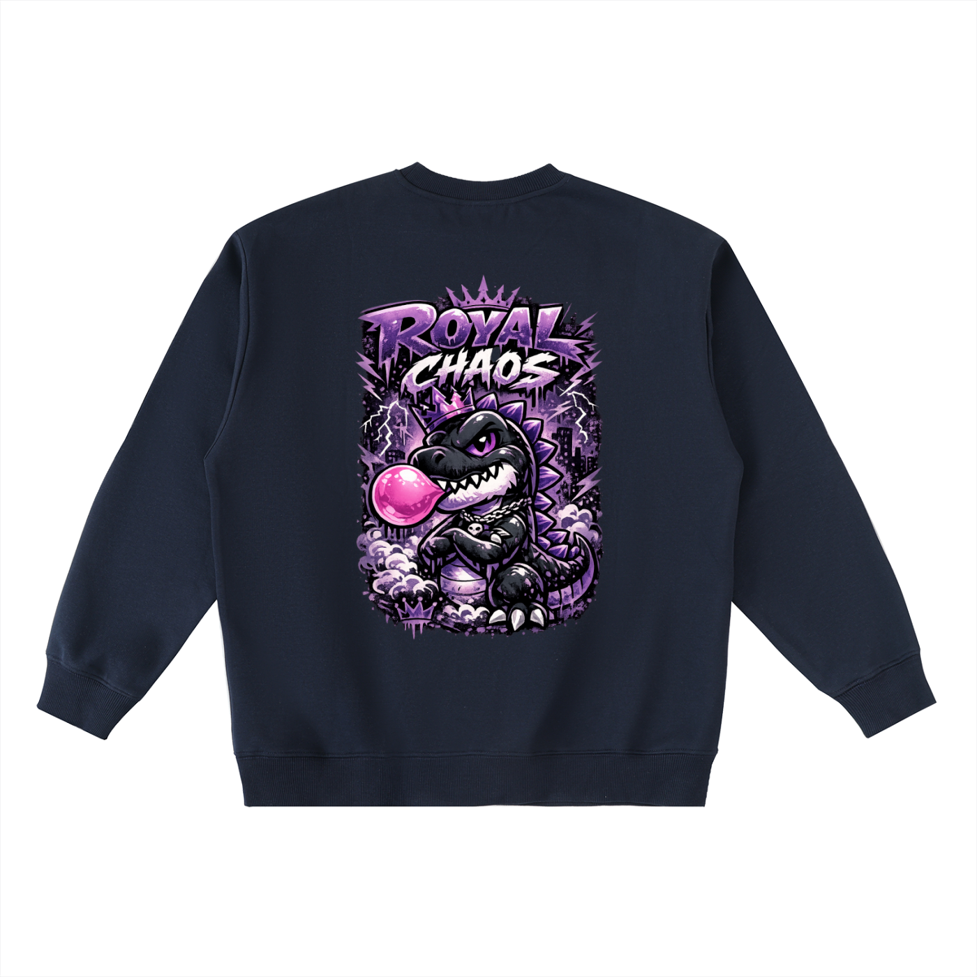 Royal Dino Oversized Taped Sweatshirt