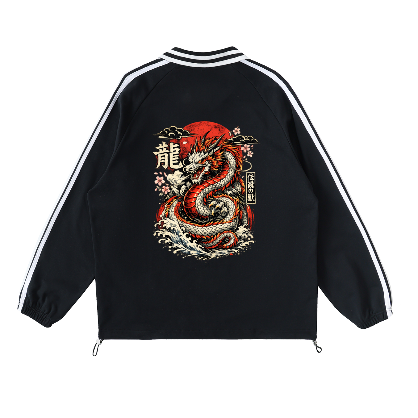 Royal Chaos striped dragon shirt
