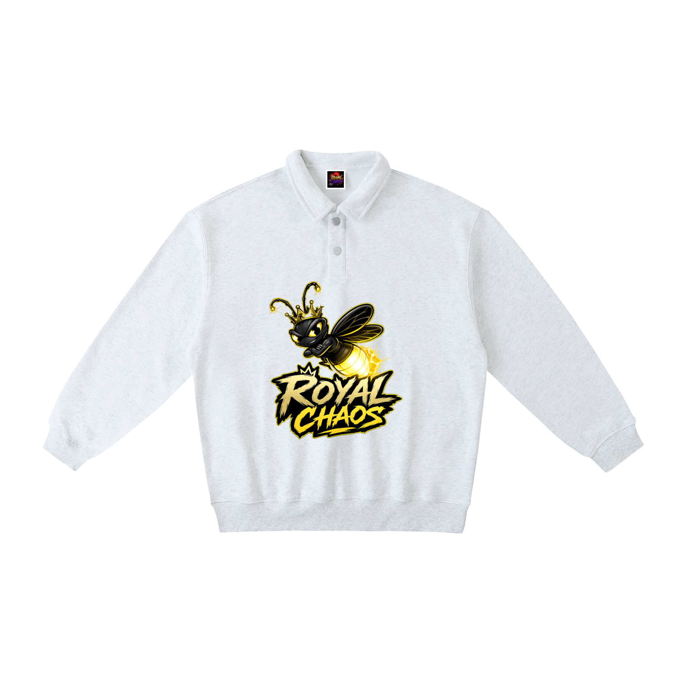 Royal FireFly Polo-Collar Sweatshirt