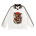 Royal Chaos striped dragon shirt