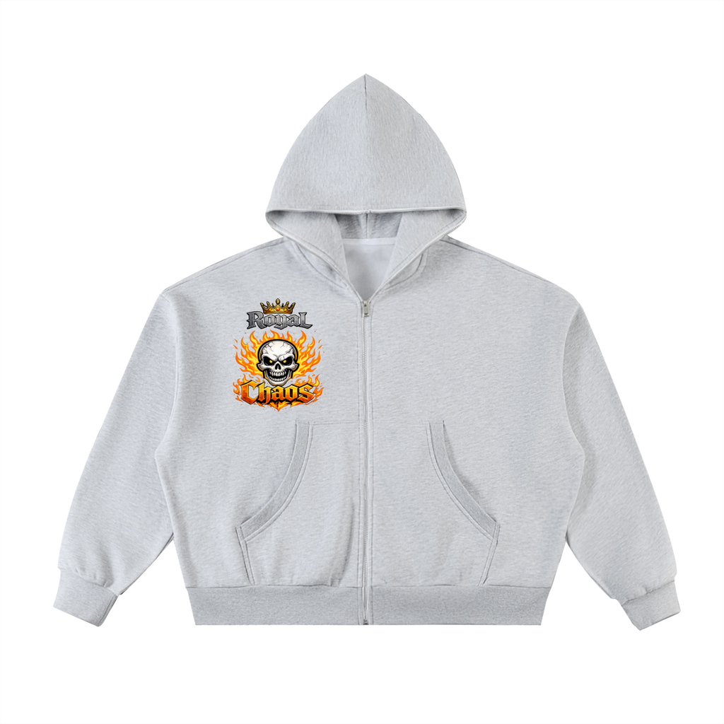 Royal Chaos Custom Fleeced Full-Zip Hoodie