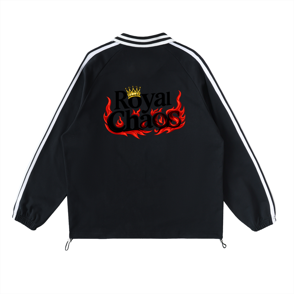 Royal Chaos striped dragon shirt