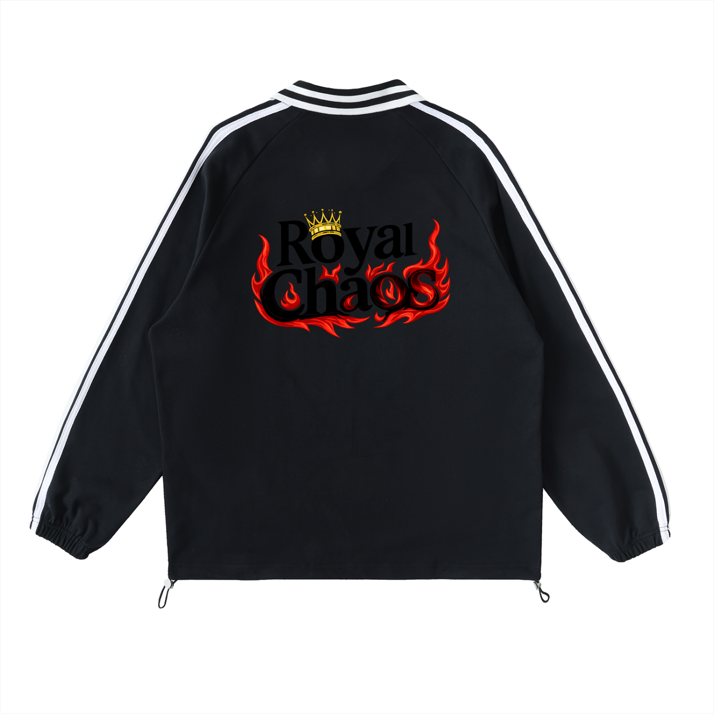 Royal Chaos striped dragon shirt