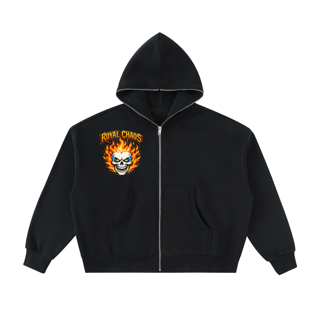 Royal Chaos Custom Fleeced Full-Zip Hoodie