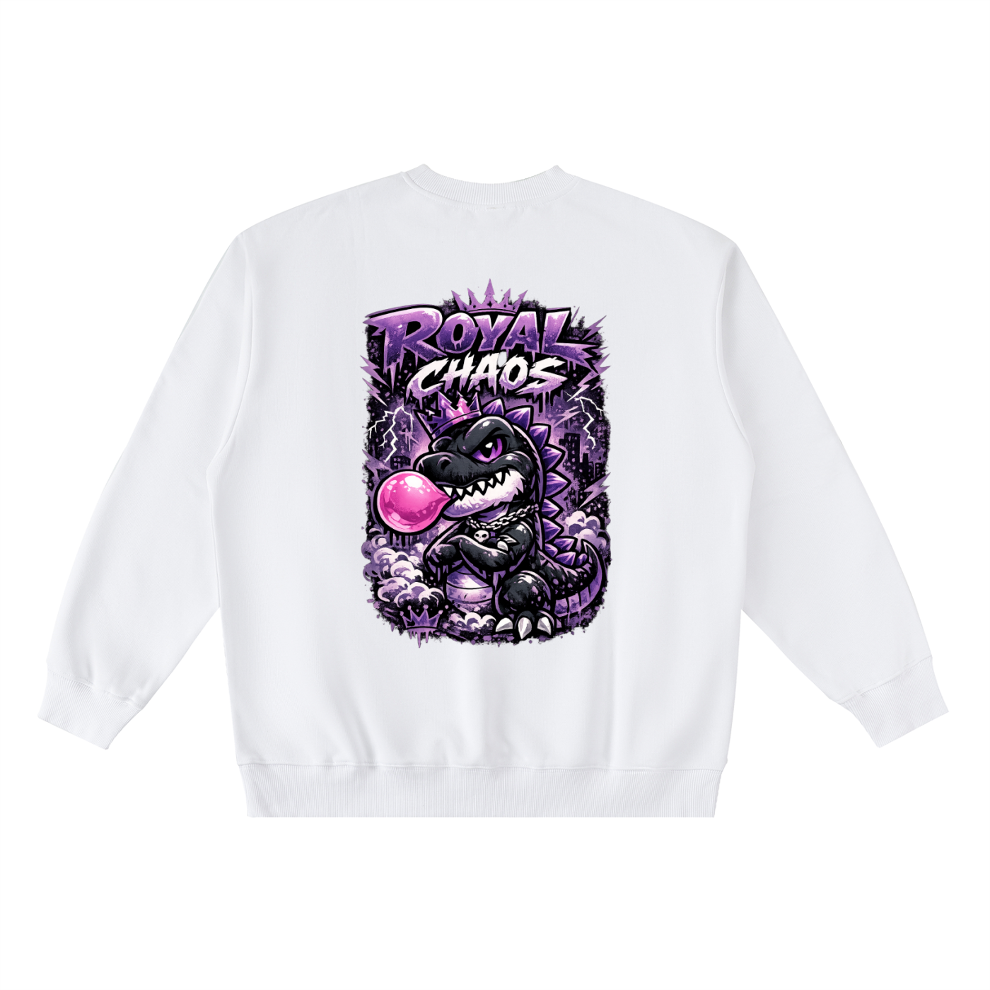 Royal Dino Oversized Taped Sweatshirt